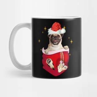 Pug In Pocket Christmas Gift Mug